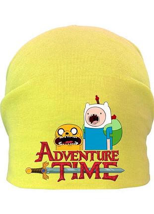 Шапка дитяча час пригоди 003 (adventure time) жовта (atr yel 003) 54-56 см