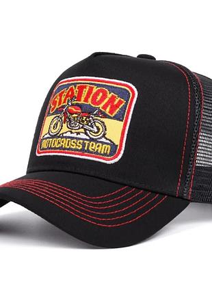 Кепка тракер / бейсболка station motocross team