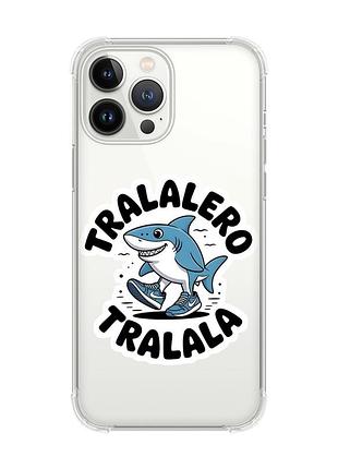 Чохол із потовщеними кутами на iphone 14 pro max акула тралалеро тралала (принт 416)