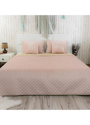 Велюрове покривало 180х220 apricot