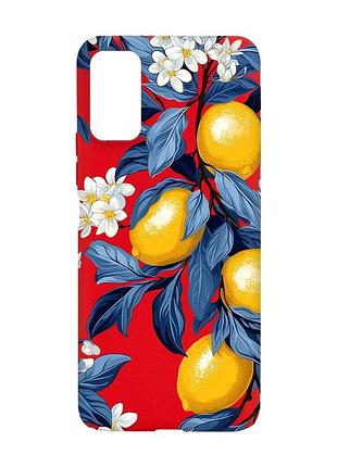 Матовий червоний чохол на xiaomi redmi note 11 4g лимонне дерево (принт 417)