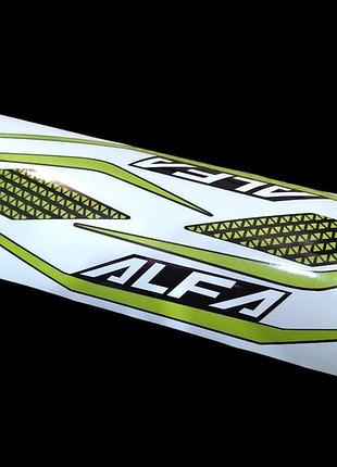 Alfa альфа наклейки на мотоцикл пластик мопед скутер электроскутер blinc alfa 2000 w зелений на клюв