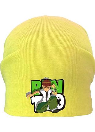 Шапка дитяча ben 10 005 жовта (ben — 005 yel) 54-56 см