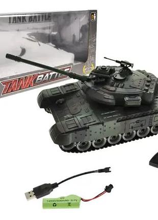 Танк гусеничный на радиоуправлении на аккумуляторе dh666-61a военная техника