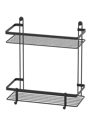 Полка двухуровневая с крючками tekno-tel (es067h)