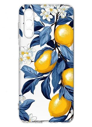 Прозрачный чехол на samsung a04s/a13 5g лимонное дерево (принт 417)