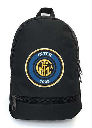 Рюкзак дитячий фк інтер мілан cappuccino toys (fc internazionale milano 004-black) чорний, розмір 35 х 28 х 13