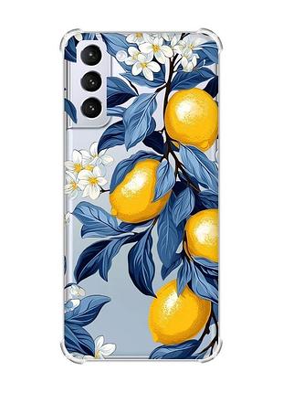 Чохол з потовщеними кутами на samsung galaxy s21 (g991) лимонне дерево (принт 417)