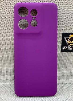 Motorola edge 50 pro softtouch silicone протиударний чохол софт тач фіолетовий