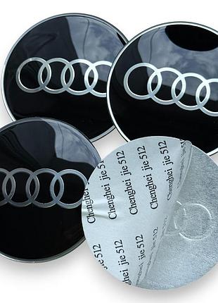 Наклейки с логотипом audi audi 65 мм алюминиевые эпоксидные 4 штуки.