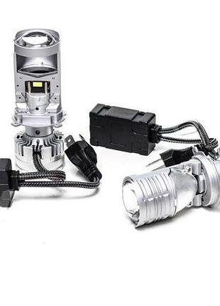 Лампа led мини линзы d35мм h4 120w/30000lm/6000k (2шт)