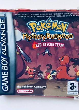Pokémon mystery dungeon red rescue team, б/у, английская версия - картридж для nintendo gameboy advance