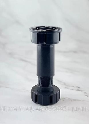 Ніжка кухонна регулююча пластикова чорна 60mm