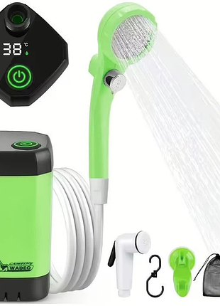 Портативный душ с электрическим насосом lixada 9000 mah с насосом