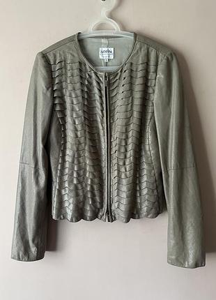 Armani collezioni leather jacket size 42 uk 10 ladies agnello lamb skin