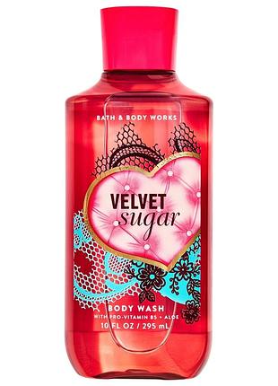Парфумований гель для душу bath&body works velvet sugar body wash 295 мл