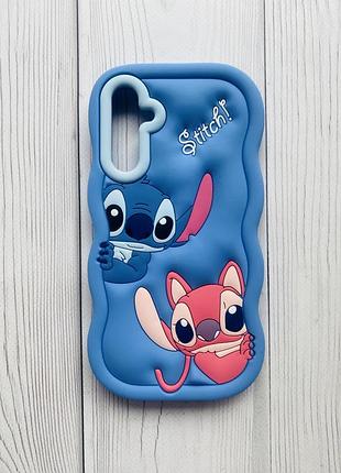 Чехол силиконовый 3d case на samsung galaxy a15 (a155) / m15 стич