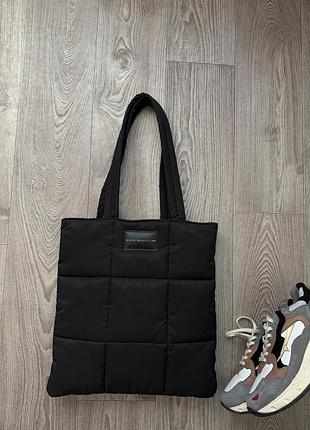 Niche black puffer bag брендовая сумка оригинал