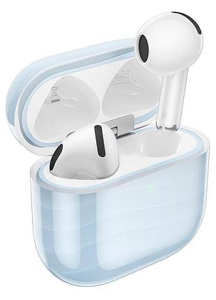 Наушники bluetooth беспроводные borofone bw85 с микрофоном light blue