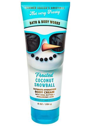 Парфюмированный крем для тела bath & body works frosted coconut snowball cream 226 г