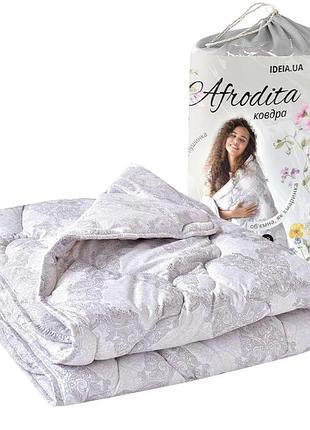 Одеяло летнее 140х210 afrodita ideia искусственный пух, легкое, облегченное, мягкое принт