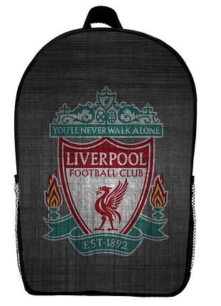 Рюкзак школьный фк ливерпуль (school gear bag fc liverpool 01) черный, 39 х 27 х 14 см