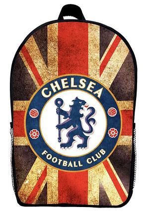 Рюкзак школьный фк челси (school gear bag fc chelsea 01) черный, 39 х 27 х 14 см