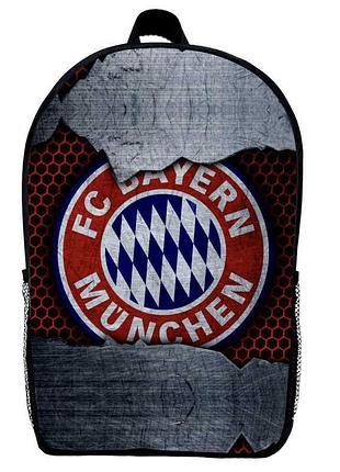 Рюкзак школьный фк бавария мюнхен (school gear bag fc bayern munchen 01) черный, 39 х 27 х 14 см