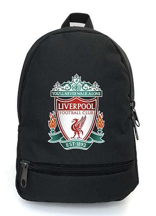 Рюкзак школьный фк ливерпуль (school bag big fc liverpool - 05) черный (43 х 30 х 17 см)