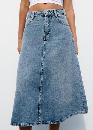Джинсовая юбка zara
