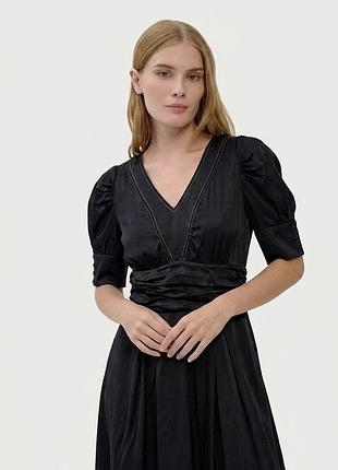 Шовкова сукня міді boss orange (hugo boss)