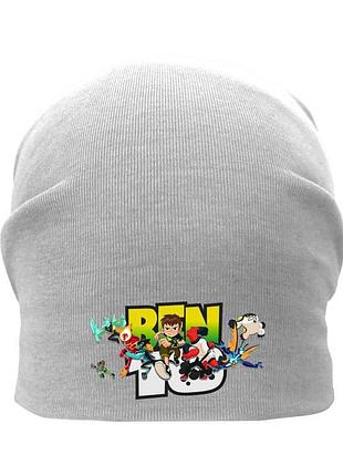 Шапка детская ben 10 001 серая (ben - 001 gry) 50-52 см