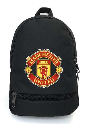 Рюкзак детский фк манчестер юнайтед cappuccino toys (fc manchester united 007-black) черный, размер 35 х 28 х 13 см