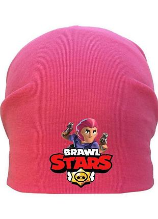 Шапка детская бравл старс розовая (brawl stars-0012) 50-52 см