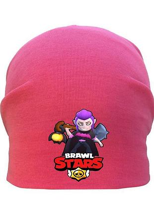 Шапка детская бравл старс розовая (brawl stars-0015) 54-56 см