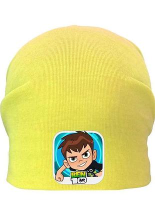 Шапка дитяча ben 10 004 жовта (ben — 004 yel) 54-56 см