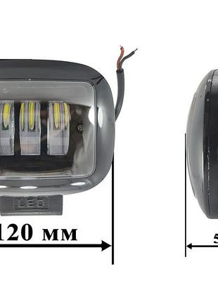 Led фара с линзой четкая граница, ближний свет 30w 6000к 12-24v белый свет! комплект 2шт