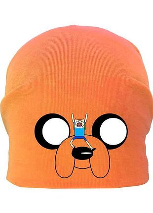 Шапка дитяча час пригоди 008 (adventure time) жовтогаряча (atr orn 008) 54-56 см