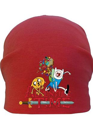 Шапка дитяча час пригоди 007 (adventure time) червона (atr rd 007) 50-52 см
