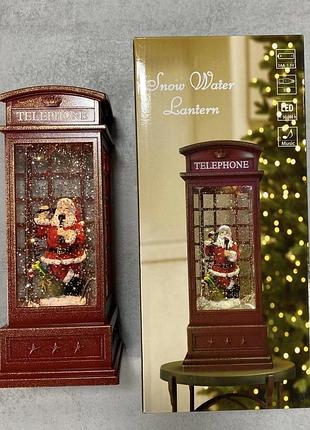 Ночник новогодний xmas wdl-25002a «телефонная будка» 25см art-10103 (12)