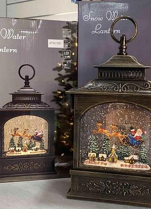 Xmas новогодний ночник винтажный фонарь wdl-24007a/ 10089 25,3 см (8)