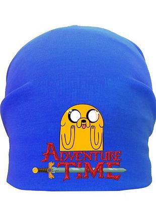 Шапка детская время приключений 005 (adventure time) синяя (atr blu 005) 54-56 см