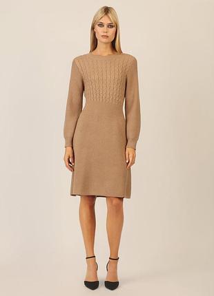 Бежева в'язана сукня charin london paris