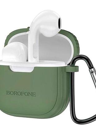 Навушники bluetooth бездротові borofone bw29 з мікрофоном та чохлом у комплекті green