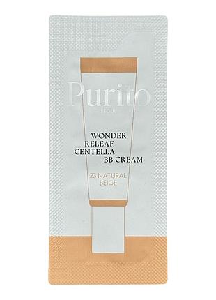 Пробник бб крем для лица с экстрактом центеллы seoul wonder releaf centella bb cream 13 21 23