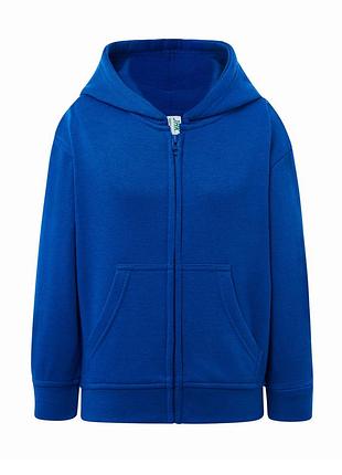 Детская кенгурушка на молнии худи jhk kid kangaroo unisex sweatshirt синій, 9-11