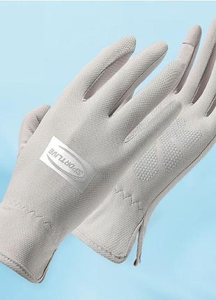 Перчатки женские gloves светло серый м 04536
