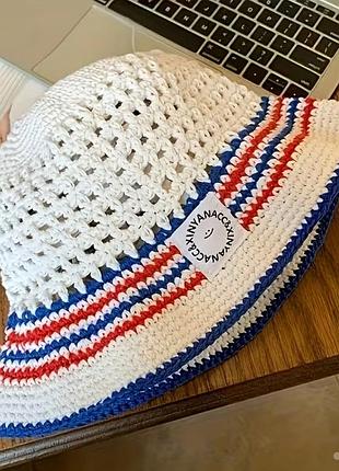 В’язана панама 🧶 | літній капелюх у морському стилі