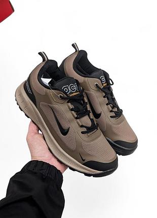 Мужские термо кроссовки nike acg air wildhorse коричневые (gore-tex)