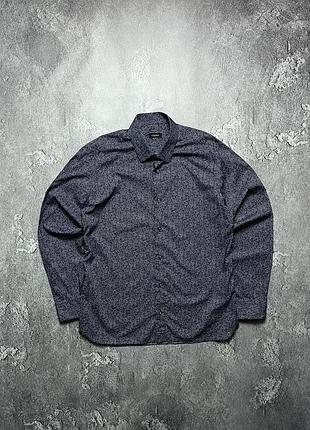 Рубашка z zegna zzegna зегна в полоску монограмнная l xl